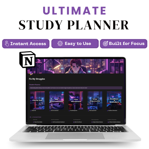 Fix your studies. Organize your time. Study with clarity. not stress.